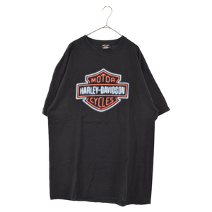 ヴィンテージ Harley Davidson motorcycles LAS VEGAS ネオンサインロゴプリント半袖Tシャツ