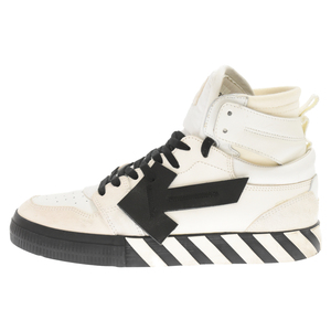 OFF-WHITE オフホワイト HIGH TOP VULCANIZED SNEAKERS バルカナイズ ハイカットスニーカー OMIA225F21LEA0010110 ホワイト