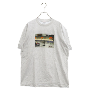 SUPREME シュプリーム 21AW×Thrasher スラッシャー Game Tee ゲーム フロントプリント半袖Tシャツ グレー