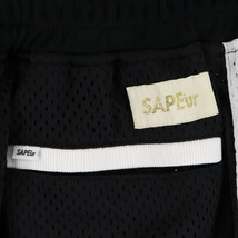 SAPEur サプール Basketball Short バスケットボールメッシュショーツ ブラックA0022-152_画像3