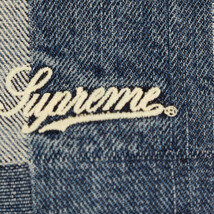 SUPREME シュプリーム 21SS Patched Denim Vest パッチワークデニム ジップアップ ベスト インディゴ_画像3