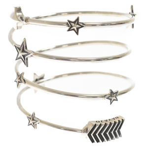 CODY SANDERSON Cody - Thunder sonShooting Stars Spiral Bracelet w/ SV shooting Star spiral bracele silver 