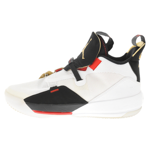 NIKE ナイキ AIR JORDAN XXXIII エアジョーダン33 ローカットスニーカー ホワイト/ブラック US10 AQ8830-100