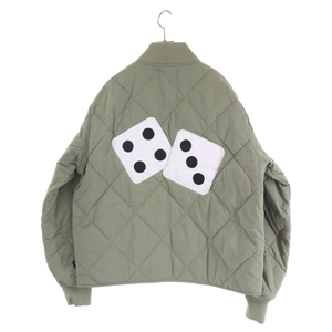 STUSSY ステューシー 22AW Dice Quilted Liner Jacket ダイス キルティングライナージャケット カーキ