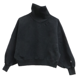 CHAMPION チャンピオン REVERSE WEAVE WARM UP ハイネックスウェット トレーナー ブラック CWSQ032 レディース