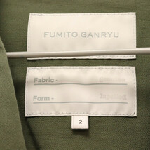 FUJIMOTO GANRYU フミトガンリュウ F-2 ラペルド ミリタリージャケット オリーブ FU7-JA-01_画像5