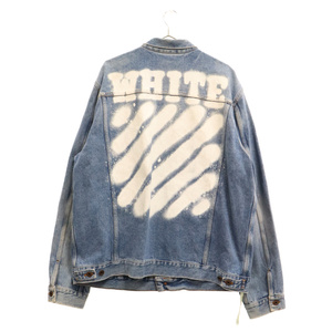 OFF-WHITE オフホワイト back logo denim Jacket バック ロゴ デニム ジャケット OMEA012S17 インディゴ