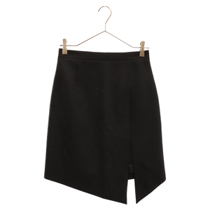 SAINT LAURENT PARIS sun rolan Paris Asymmetry Tight Skirtasimeto Lee tight skirt lady's black 402778