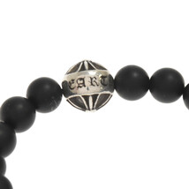 CHROME HEARTS クロムハーツ 8mm BEAD 8mmビーズブレス オニキスビーズブレスレット シルバー/ブラック_画像5