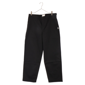 WTAPS ダブルタップス 22AW CREASE TROUSERS CTPL コットン ポリ ツイル トラウザーパンツ ブラック 222BRDT‐PTM04