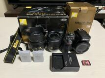  1円スタート Nikon D3400ボディ+18-55mm VR+単焦点35mmレンズ_画像1