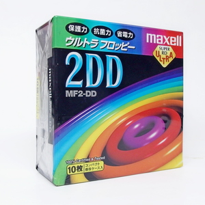 即決 開封 maxell マクセル ウルトラフロッピー 2DD MF2-DD 10枚 SUPER RD ULTRA 