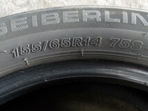 『BRIDGESTONE　ブリヂストン　SEIBERLING SL101　セイバーリング　155/65R14　2022年製　夏タイヤ　ノーマルタイヤ　1本のみ』_画像6