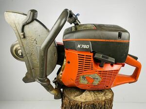 【No318】ハスクバーナ Husqvarna K760 エンジンカッター コンクリートカッター エンジン始動確認 簡易動作確認済み