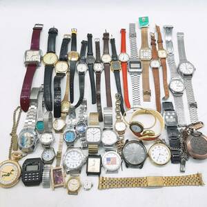 p40◎【1円スタート】 SEIKO セイコー カシオ 自動巻 クォーツ 腕時計 懐中時計 ヴィンテージ レトロ まとめ 大量 動作未確認 ジャンク