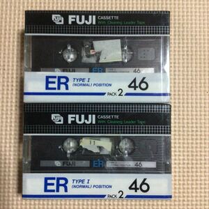 FUJI【富士写真フィルム】ER46 2パックx2 ノーマルポジション　カセットテープ4本セット【未開封新品】★
