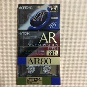 TDK AR-X 46.AR 80.90 ノーマルポジション　カセットテープ3本セット【未開封新品】■■