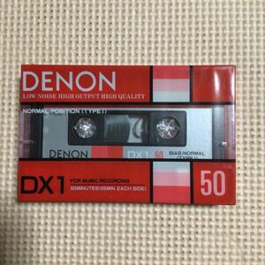 DENON【日本コロンビア】DX1 50【赤カバー】ノーマルポジション　カセットテープ【未開封新品】★