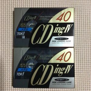 TDK CDingⅣ 40 メタルポジション　カセットテープ2本セット【未開封新品】■■