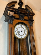ドイツ　グスタフベッカー　２本分銅引　柱時計　古時計　重錘式　振り子　アンティーク時計　_画像7