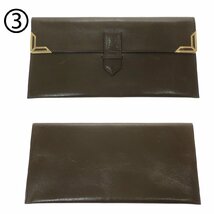 1円スタート 財布 4点セット LOUIS VUITTON ルイヴィトン CELINE セリーヌ サンローラン 等 二つ折り長財布 札入れ モノグラム マカダム柄_画像6