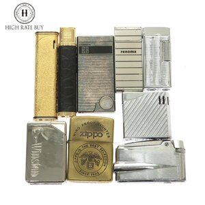 1円スタート オイルライター ガスライター まとめ9点セット Zippo RONSON GIVENCHY VALENTINO ゴールド シルバー タバコグッズ 着火未確認