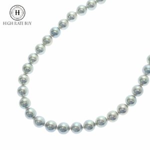 1円スタート 美品 アコヤ真珠 パールネックレス 44粒 44P 8.6～8.7mm pearl 金具 SV925 レディース ジュエリー アクセサリー ソーティング