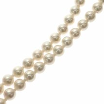 1円スタート 美品 アコヤ真珠 パールネックレス 53粒 53P パール径 7.0-7.1mm pearl 金具 SILVER シルバー あこや真珠 中宝ソーティング_画像3