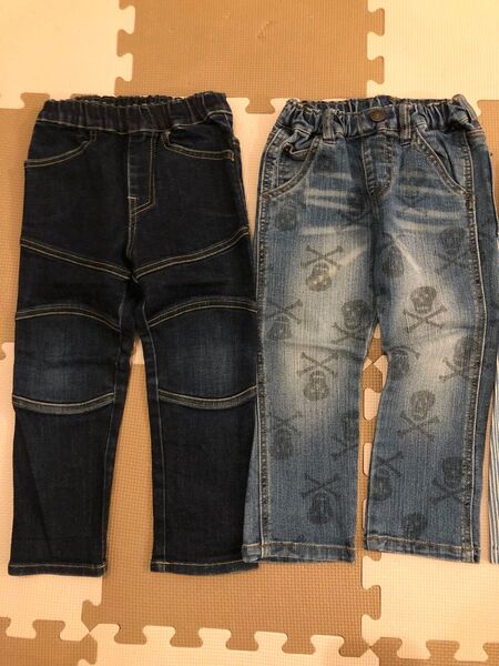 マーキーズ、FO KIDS デニムパンツ2着セット 95cm