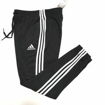 □新品【メンズXXL(XO)】黒ブラック adidas アディダス ゴルフにお勧め スウェット フレンチテリー ジョガーパンツ ロゴ刺繍 テーパード_画像9