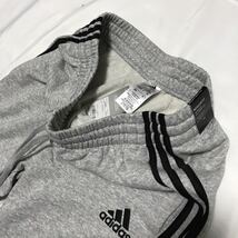 □新品【メンズXL(O)】灰グレー adidas アディダス ゴルフにお勧め スウェット フレンチテリー ジョガーパンツ ロゴ刺繍 テーパード_画像7