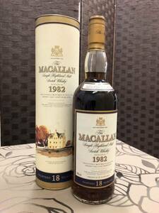 MACALLAN マッカラン 1982 18YEARS OLD 箱付 ボトル 古酒750ml 43% ウイスキー 