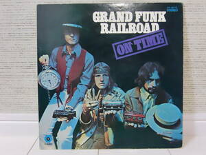 『LP』(国内初回盤) グランド・ファンク・レイルロード/Grand Funk Railroad オン・タイム（1ｓｔアルバム） 【余分におまけレプリカ帯】