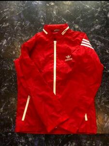 adidas ナイロンジャケット ウィンドブレーカー ナイロンジャンパー　RED