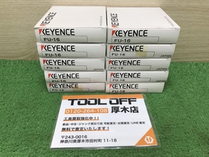 012◆未使用品◆キーエンス　KEYENCE ファイバユニット　透過型 FU-16　10点セット