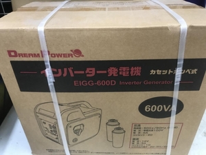 014〇未使用品・即決価格〇Dream Power ドリームパワー カセットボンベ式インバーター発電機 EIGG-600D