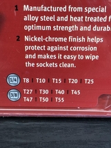 001♪未使用品♪Snap-on スナップオン 3/8トルクスソケット 212EFTXY_画像8