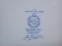 豊JF259/8J◆Minton ミントン 英国製 ハドンホール ブルー プレート 大皿 直径29㎝ 良品◆_画像4