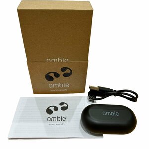 ambie アンビー AM-TW01 イヤホン ブラック BLACK Bluetooth ワイヤレスイヤホン 家電 接続未確認