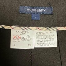 BURBERRY バーバリー プリーツスカート ウール×ポリウレタン ブラウン系 レディース サイズ7_画像7