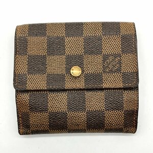 LOUIS VUITTON ルイヴィトン ダミエ ポルトモネビエカルトクレディ Wホック財布 N61652