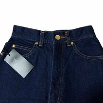 新品 未使用 タグ付き TRUSSARDI JEANS トラサルディ 背面ロゴ 金刺繍 スキニーデニム インディゴブルー系 コットン100％ レディース 36_画像3