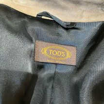 TOD’S トッズ ダブルライダースジャケット レザー×スウェード コンビ レディース_画像7