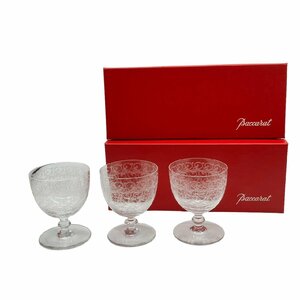 ★ Baccarat バカラ ローハン ペアワイングラス 高級クリスタルガラス 3客セット