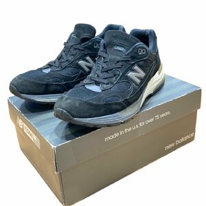 NEW BALANCE ニューバランス M992BL USA スニーカー メンズ 黒 箱付き 28.0cm