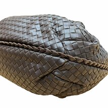 BOTTEGAVENETA ボッテガヴェネタ イントレチャート ワンショルダーバッグ レザー ブラウン系_画像6