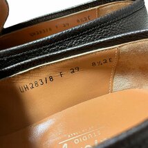 Salvatore Ferragamo フェラガモ ガンチーニ ローファー レザー メンズ シューズ 8 1/2 2E ダークブラウン_画像8