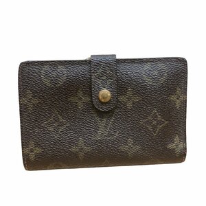 LOUIS VUITTON ルイヴィトン モノグラム ブラウン系 ヴィエノワ がま口 二つ折り財布 M61663