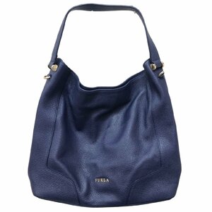 Furla フルラ 2wayバッグ トートバッグ レザー ショルダー付 ハンドバッグ ショルダーバッグ ブルー系