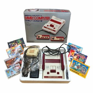 ファミコン本体（HVC-001）任天堂 ファミリーコンピュータ ビデオゲーム FC ソフト付き ゲームハード スーパーマリオ 動作未確認